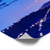 Nocturnal Sky - Landschaftsbild - Kunststil Poster (Ecke)