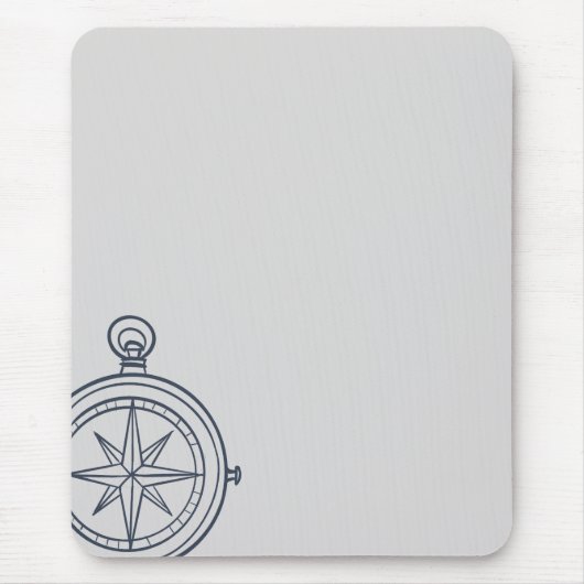 Nocturnal Study dark academia compass Mousepad (Vorne)