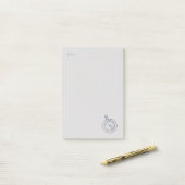 Nocturnal Study dark academia Pocket Watch    Post-it Klebezettel (Auf Schreibtisch)