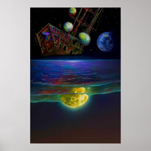 Nocturnal Voyage Psychedelic Dream Pop Poster (Vorne)