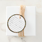 NOCTURNE 2" Round Yarn Tags Geschenkanhänger (Beispiel)