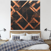 Nocturne Ammergeometrie Leinwanddruck (Insitu (Schlafzimmer))
