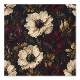 Nocturne Anemone Moody Florals Tapete