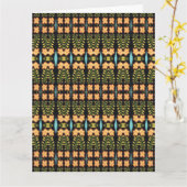 NOCTURNE Big Greeting Card / Vertikal Karte (Gelbe Blume)
