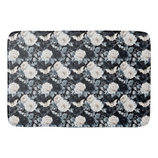 Nocturne Bloom - Flex & Blossoms in Monochrome Badematte (Vorderseite)