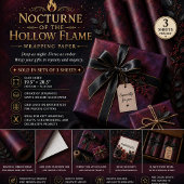 Nocturne der hohlen Flamme Geschenkpapier Set