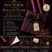 Nocturne der hohlen Flamme Geschenkpapier Set