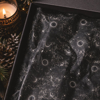 Nocturne Eclipse Gothic Celestial Seidenpapier