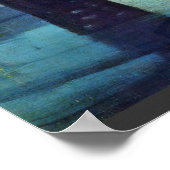 Nocturne in Blau und Gold: Alte Battersebrücke von Poster (Ecke)