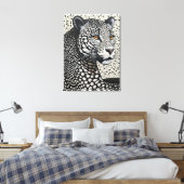 nocturne in Ivory Pulse Leinwanddruck (Insitu (Schlafzimmer))