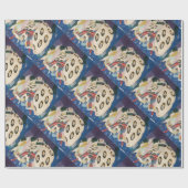 NOCTURNE MIT MASKEN / Art Déco Venezianische Masqu Geschenkpapier (Flach)