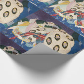 NOCTURNE MIT MASKEN / Art Déco Venezianische Masqu Geschenkpapier (Ecke)