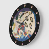 NOCTURNE MIT MASKEN / Art Déco Venezianische Masqu Große Wanduhr (Winkel)