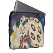 NOCTURNE MIT MASKEN / Art Déco Venezianische Masqu Laptopschutzhülle (Vorne Rechts)