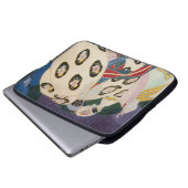NOCTURNE MIT MASKEN / Art Déco Venezianische Masqu Laptopschutzhülle (Vorne Knopf)