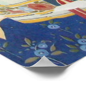 NOCTURNE MIT MASKEN / Art Déco Venezianische Masqu Poster (Ecke)