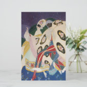 NOCTURNE MIT MASKEN / Venezianische MASKERN Briefpapier (Stehend Vorderseite)