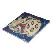 NOCTURNE MIT MASKEN / Venezianische MASKERN Fliese (Seite)