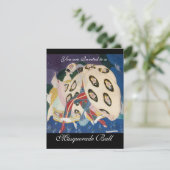 NOCTURNE MIT MASKS ,MARDI GRAS MASQUERADE BALL EINLADUNG (Stehend Vorderseite)
