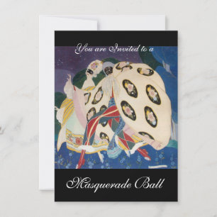 NOCTURNE MIT MASKS ,MARDI GRAS MASQUERADE BALL EINLADUNG