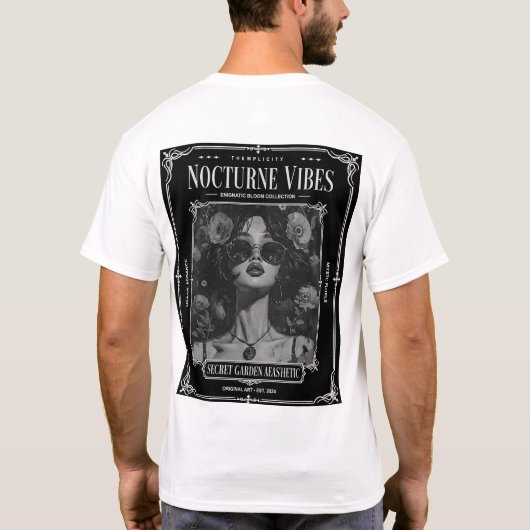 Nocturne Vibes Secret Garden T-Shirt (Rückseite)