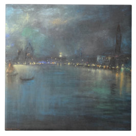 Nocturne von Venedig (von Glenn Cooper Henshaw) Fliese