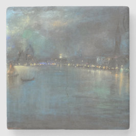 Nocturne von Venedig (von Glenn Cooper Henshaw) Steinuntersetzer