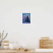 Nocturne Winter Wonderland Christmas Pine Poster (Küche)