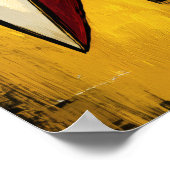 Nocturnes Signal Zeitgenössische abstrakte Expres Poster (Ecke)