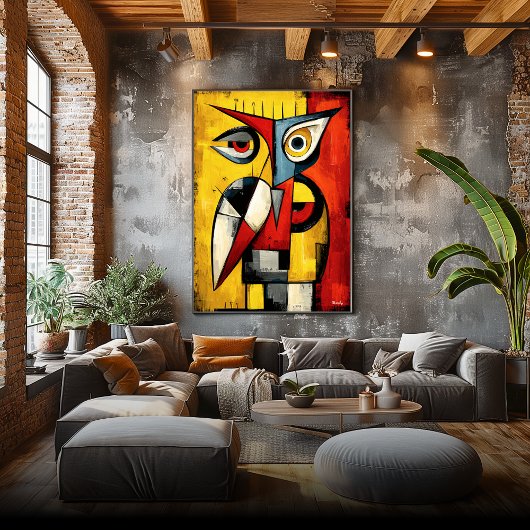 Nocturnes Signal  Zeitgenössische abstrakte Expres Poster