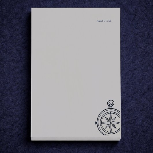 Nocturnes Studium dunkler Akademie-Kompass Post-it Klebezettel