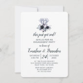 Nocturnieren Sie, dass gerade eine echte Engagemen Einladung (Vorderseite)