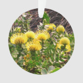 Nodding Pincushion Yellow Bird #1 Ornament (Vorderseite)