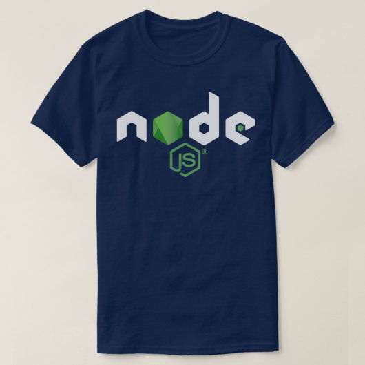 Nodejs Java Script Merchandise T-Shirt (Design vorne)