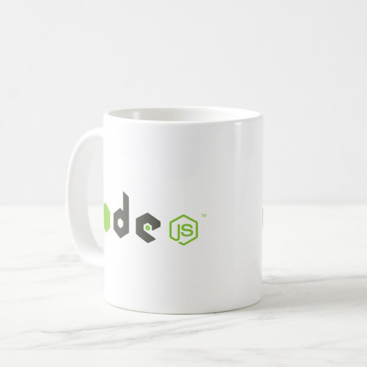 NodeJS! Kaffeetasse (Vorderseite Links)