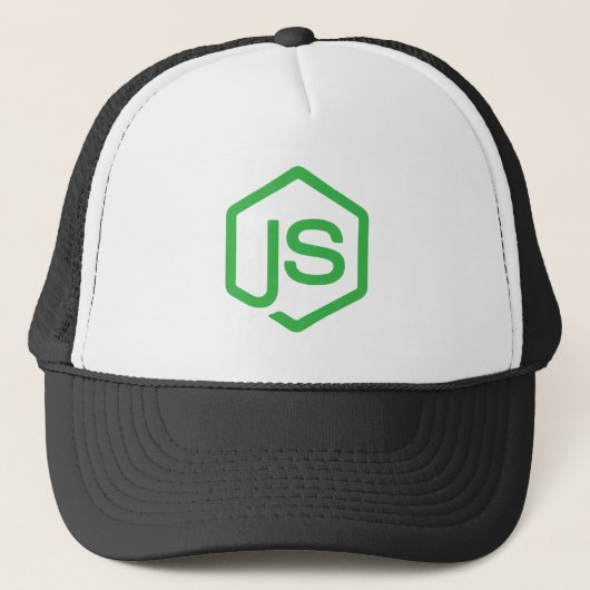 Nodejs Logo Javascript-Web-Entwickler Truckerkappe (Vorderseite)