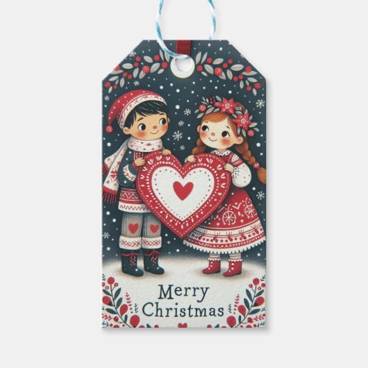 Noë-Geschenketiketten Geschenkanhänger (Vorderseite)