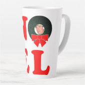 NOEL Christmas Personalized Milchtasse (Rechte Ecke)
