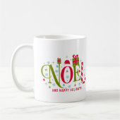 Noel colorful and fun typography resign kaffeetasse (Links)