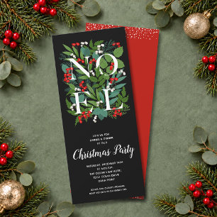 NOEL Elegante Grüne Weihnachtszeit Einladung