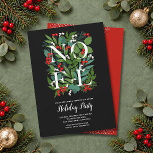 NOEL Elegante Grüne Weihnachtszeit Einladung