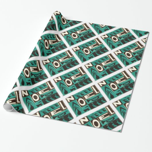 Noel Green Geschenkpapier (Ungerollt)