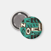 Noel Grün Magnet (Vorderseite/Rückseite)