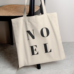 Noel   Moderne schwarze trendige stilvolle Weihnac Tragetasche