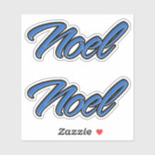 Noel Name blue Aufkleber Sticker Stickerset (Blatt)