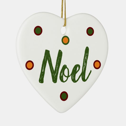 Noel, Noel Keramik Ornament (Rechts)