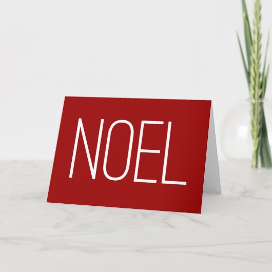 Noel Os Feiertagskarte (Vorderseite)
