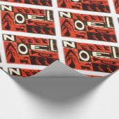 Noel Rot Geschenkpapier (Ecke)