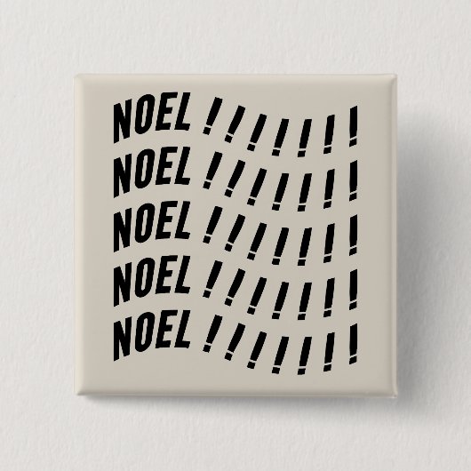 Noel Typography Button (Vorderseite)