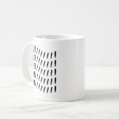 Noel Typography Kaffeetasse (Vorderseite Links)